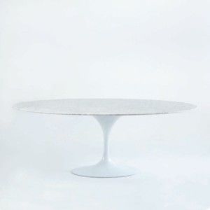Biały stół z marmurowym blatem Thai Natura