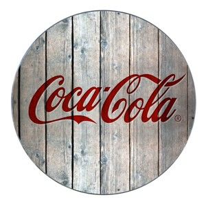 Szklana podstawka pod garnek Wenko Coca-Cola Wood, ø 20 cm