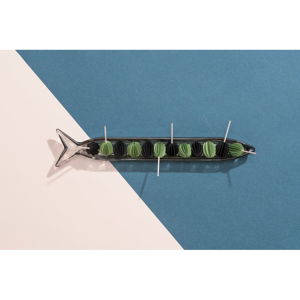Półmisek w kształcie ryby DOIY Slate, dł. 31,5 cm
