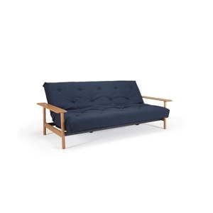 Ciemnoniebieska rozkładana sofa Innovation Balder Elegant Mixed Dance Blue, 97x230 cm