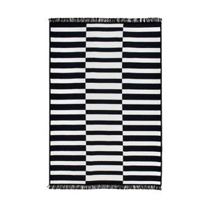 Czarny-biały dywan dwustronny Cihan Bilisim Tekstil Poros, 140x215 cm