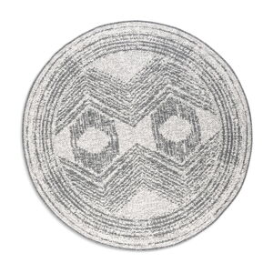 Szary/kremowy okrągły dywan odpowiedni na zewnątrz ø 140 cm Gemini – Elle Decoration