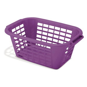 Fioletowy kosz na pranie Addis Rect Laundry Basket, 40 l