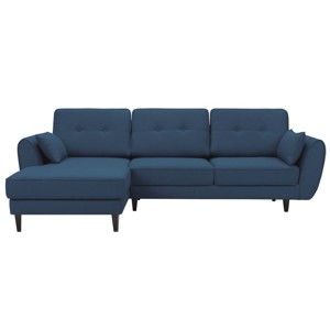 Niebieska 3-osobowa sofa HARPER MAISON Laila, lewy róg