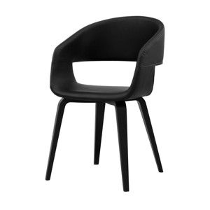 Czarne krzesło do jadalni Interstil Nova