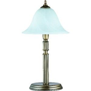 Lampa stołowa z turkusowym abażurem Glimte Silver Blue Dream