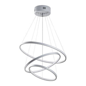 Szara lampa wisząca LED ø 50 cm Simit – Opviq lights