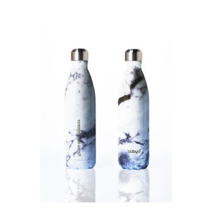 Podróżna butelka termiczna z pokrowcem BBBYO Marble Sharpe, 750 ml