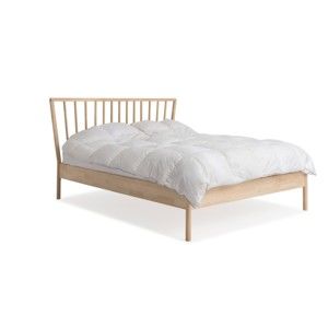 Łóżko ręcznie wykonane z litego drewna brzozowego Kiteen Melodia, 160x200 cm