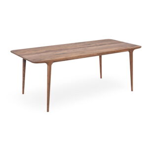 Stół z litego drewna orzechowego 90x200 cm Fawn – Gazzda