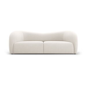 Biała aksamitna sofa 197 cm Santi – Interieurs 86