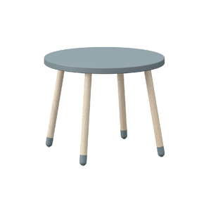 Niebieska dziecięcy stołek dziecięcy z drewna jesionowego Flexa Play, ø 60 cm