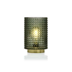 Zielona szklana lampa LED Versa Relax, ⌀ 12 cm