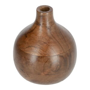 Naturalny wazon z drewna akacji Kave Home Tyara, wys. 15,5 cm