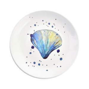 Dekoracyjny talerz ceramiczny Clayre & Eef Shell, ⌀ 20 cm