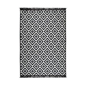 Czarny-biały dywan dwustronny Cihan Bilisim Tekstil Helen, 140x215 cm