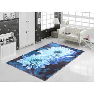 Wytrzymały dywan Vitaus Blue Flowers, 50x80 cm