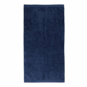 Ciemnoniebieski bawełniany ręcznik Boheme Alfa, 30x50 cm
