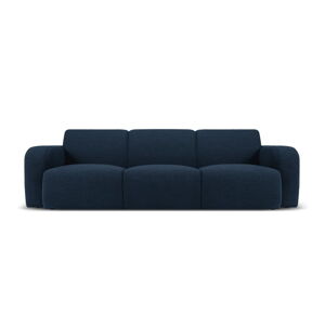 Ciemnoniebieska sofa z przędzy pętelkowej Bouclé 235 cm Molino – Micadoni Home