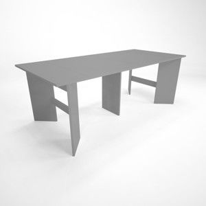 Szary drewniany stół rozkładany Artemob Linder