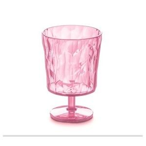 Różowy plastikowy pucharek Tantitoni Crystal, 250 ml