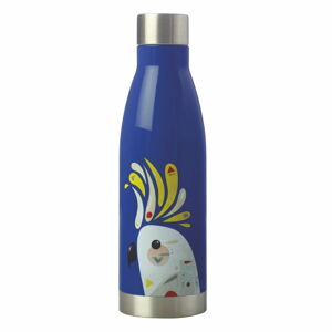 Niebieska nierdzewna butelka termiczna Maxwell & Williams Pete Cromer Cockatoo, 500 ml