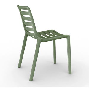Zestaw 2 oliwkowozielonych krzeseł ogrodowych Resol Slatkat