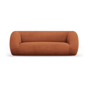 Pomarańczowa sofa z materiału bouclé 210 cm Essen – Cosmopolitan Design