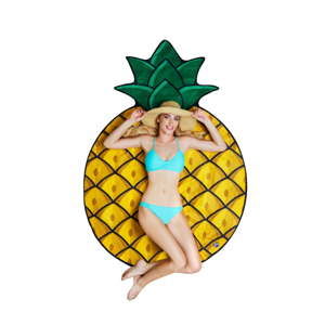 Koc plażowy w kształcie ananasa Big Mouth Inc., ⌀ 152 cm