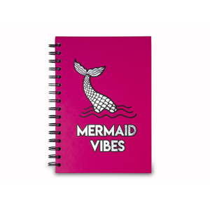 Różowy zeszyt kołowy Tri-Coastal Design Mermaid Dreams