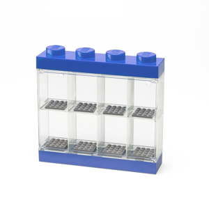 Niebieski pojemnik kolekcjonerski na 8 mini figurek LEGO®