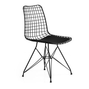 Czarne metalowe krzesła zestaw 2 szt. Tivoli – Kalune Design