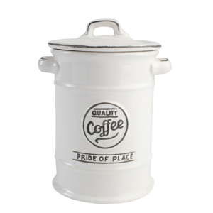 Biały pojemnik ceramiczny na kawę T&G Woodware Pride of Place