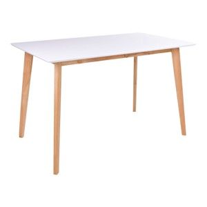 Stół z białym blatem Bonami Essentials Vojens, 120x70 cm
