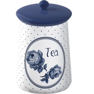 Pojemnik ceramiczny na herbatę Creative Tops Vintage Indigo, Ø 9 cm