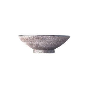 Beżowa wysoka miska ceramiczna na zupę MIJ Earth, ø 24 cm