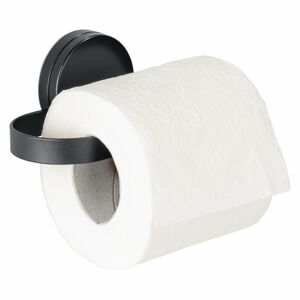 Czarny uchwyt na papier toaletowy Wenko Static-Loc® Pavia