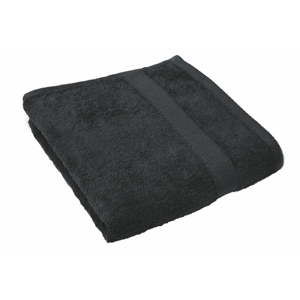 Czarny ręcznik Tiseco Home Studio, 50x100 cm