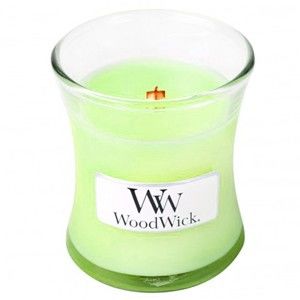 Świeczka zapachowa WoodWick w owalnym szkle Mint Basil