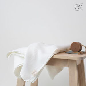 Ręcznik lniany biały 30x30 cm - Linen Tales