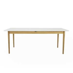 Biały rozkładany stół Tenzo Svea, 90x195 cm