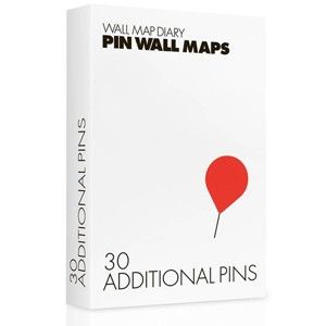 Pineski zapasowe do mapy Pin World, 30 szt.
