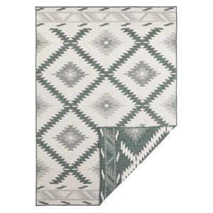 Zielono-kremowy dywan odpowiedni na zewnątrz Bougari Malibu, 230x160 cm