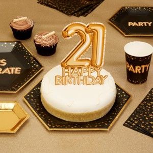 Napis dekoracyjny na tort z numerem 21 Neviti Topper