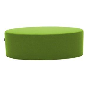 Zielony puf Softline Bon-Bon Felt Melange Green, dł. 60 cm