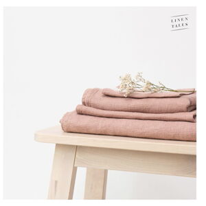 Ręcznik lniany brązowy 30x30 cm - Linen Tales