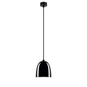 Czarna lampa wisząca z połyskiem Sotto Luce Awa
