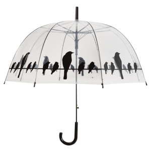 Przezroczysty parasol odporny na wiatr Ambiance Birds, ⌀ 83 cm