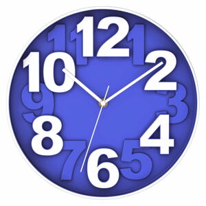 Niebieski zegar ścienny Postershop Eve, ø 30 cm