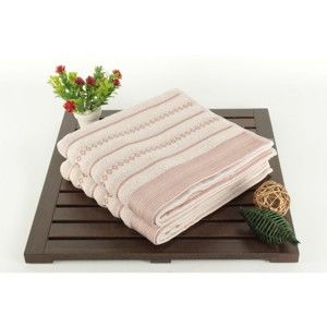 Zestaw 2 ręczników Patricia Bombeli Pink, 50x90 cm